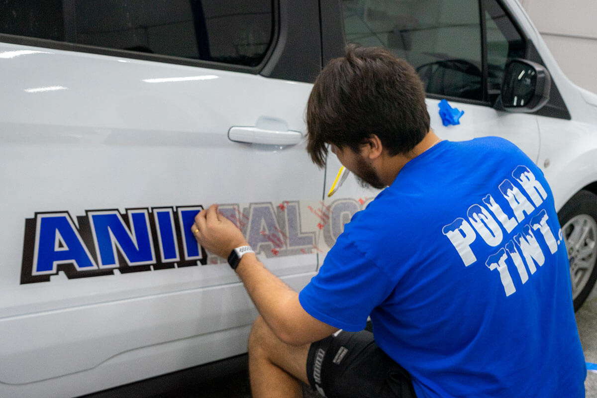 Custom fleet wrap on multi-vehicle Spring Valley Ranch client