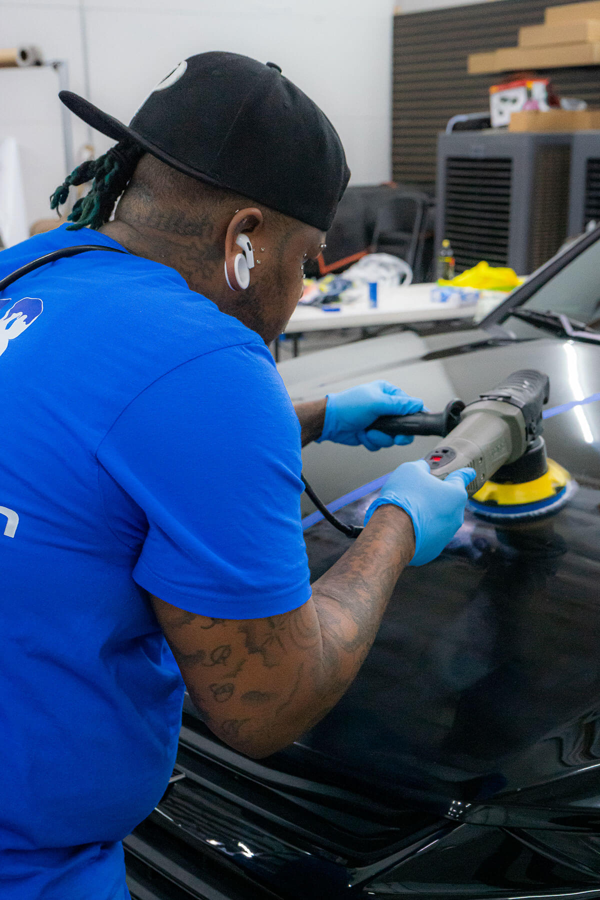 Lifetime tier 3M ceramic coating on a high-end luxury vehicle showing deep gloss reflection in southwest Las Vegas Valley
