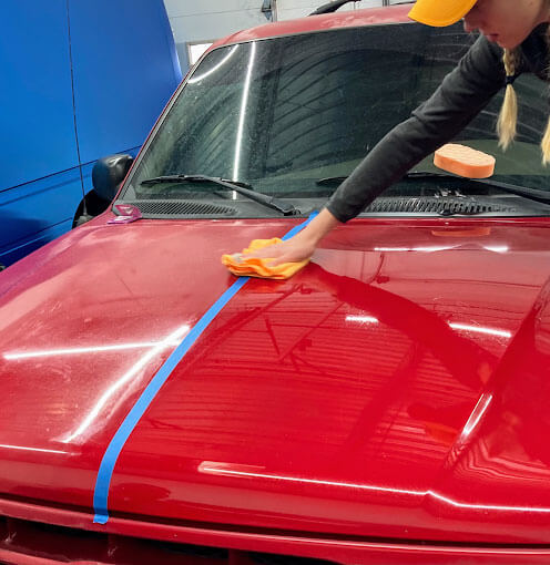 Combined PPF on front clip plus 3M ceramic coating over full vehicle — the gold-standard build at Polar Tint Spring Valley Ranch